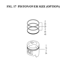 PISTON/OVER SIZE (OPTION)(6005-349P-0100) spare parts