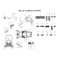 LABEL(CAUTION)(1752-903A-0100) spare parts