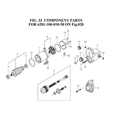 COMPONENT PARTS FOR 6281-100-010-50 spare parts