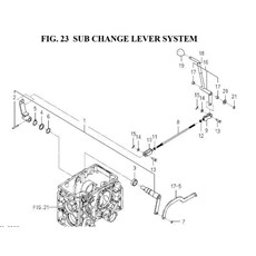 SUB CHANGE LEVER SYSTEM spare parts
