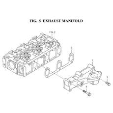 EXHAUST MANIFOLD (6005-140C-0100) spare parts