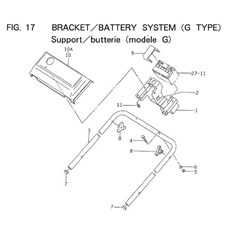BRACKET/BATTERY SYSTEM (G TYPE) spare parts
