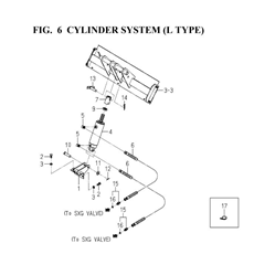 CYLINDER SYSTEM(L TYPE)(8664-505-0100) spare parts
