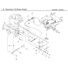 OPERATION (3) BRAKE PEDAL spare parts