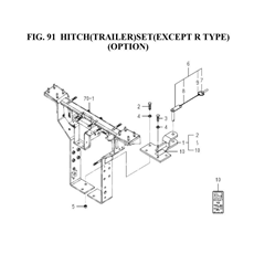 HITCH(TRAILER)SET(EXCEPT R TYPE)(OPTION)(1739-521A-0100) spare parts