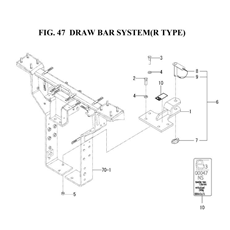 DRAW BAR SYSTEM(R TYPE)(1845-521-0100) spare parts