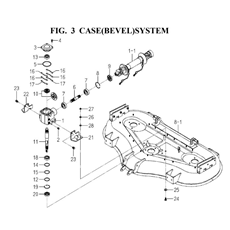 CASE(BEVEL)SYSTEM(1858-201C-0100) spare parts