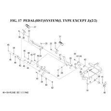 PEDAL(HST)SYSTEM(L TYPE EXCEPT J)(2/2)(1845-272A-0100) spare parts
