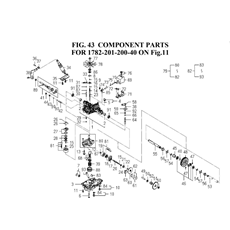 COMPONENT PARTS FOR 1782-201-200-40 ON Fig.11 spare parts