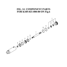 COMPONENT PARTS FOR K185-021-000-00 ON FIG.6(K185-021-000-0E) spare parts