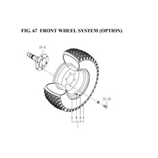 FRONT WHEEL SYSTEM (OPTION) spare parts