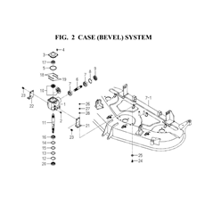 CASE(BEVEL)SYSTEM(8654-201E-0100) spare parts