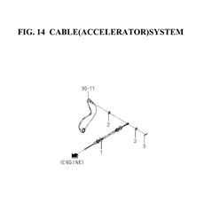 CABLE(ACCELERATOR)SYSTEM spare parts