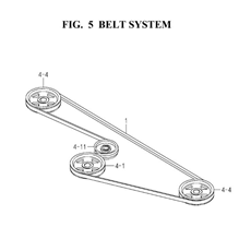 BELT SYSTEM(8657-203-0100) spare parts