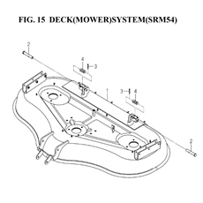 DECK(MOWER)SYSTEM(SRM54)(8666-402A-0100) spare parts