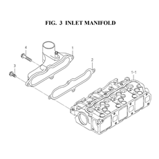 INLET MANIFOLD (6003-120B-0100) spare parts