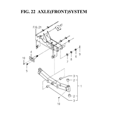 AXLE(FRONT)SYSTEM spare parts