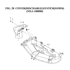 COVER(DISCHARGE)SYSTEM(SSM54)(NO.1-100000)(8657-406-0100) spare parts