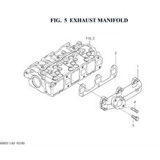 FIG. 5 EXHAUST MANIFOLD spare parts