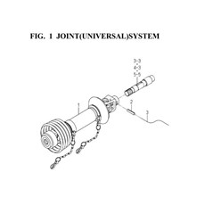 FIG. 1 JOINT(UNIVERSAL)SYSTEM 48/54 spare parts