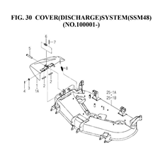 COVER(DISCHARGE)SYSTEM(SSM48)(NO.100001-)(8595-406B-0100) spare parts