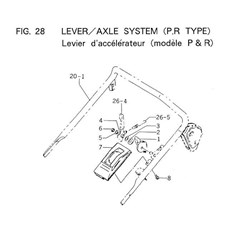 LEVER/AXLE SYSTEM (P,R TYPE) spare parts