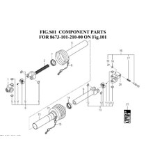 COMPONENT PARTS FOR 8673-101-210-00 spare parts