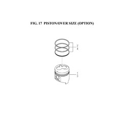 PISTON/OVER SIZE (OPTION) spare parts