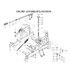 LEVER(LIFT)SYSTEM(1782-554-0100) spare parts