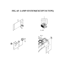 LAMP SYSTEM(EXCEPT R TYPE)(1845-660A-0100) spare parts