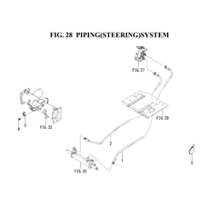 PIPING(STEERING)SYSTEM(1836-408A-0100) spare parts