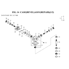 CASE(BEVEL)ASSY(REPAIR)(1/2) spare parts