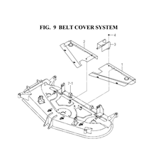 BELT COVER SYSTEM(8654-407L-0100) spare parts