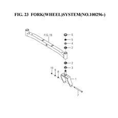 FORK(WHEEL)SYSTEM(NO.1-100296)(1752-441F-0100) spare parts