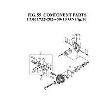 COMPONENT PARTS FOR 1752-202-450-10 ON FIG.10)(1752-202-450-1A) spare parts