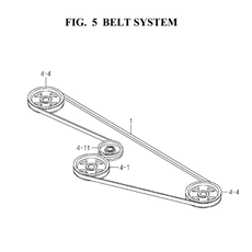 BELT SYSTEM(8657-203-0100) spare parts