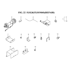F(SZ)KIT(SSM60)(REPAIR)(8654-950A-0100) spare parts