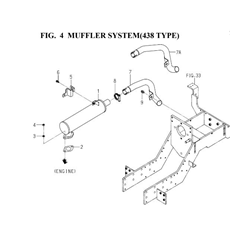 MUFFLER SYSTEM(438 TYPE) spare parts