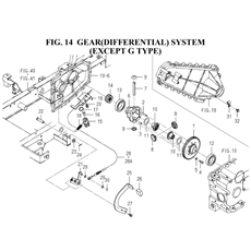 GEAR(DIFFERENTIAL)SYSTEM(EXCEPT G TYPE)(1728-204-0100) spare parts