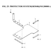 PROTECTOR SYSTEM(SRM48((NO.200001-)(8666-701A-0100) spare parts