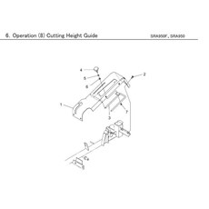 OPERATION (8) CUTTING HEIGHT GUIDE spare parts