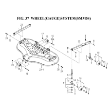 WHEEL (GAUGE)SYSTEM(SMM54)(8658-501B-0100) spare parts