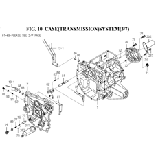 CASE(TRANSMISSION)SYSTEM(3/7)(1845-201-0100) spare parts