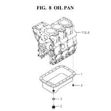 OIL PAN (6004-210F-0100) spare parts