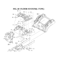 FLOOR SYSTEM(L TYPE)(1845-631A-0100) spare parts