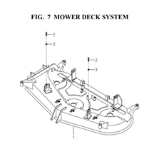 MOWER DECK SYSTEM(8654-403K-0100) spare parts