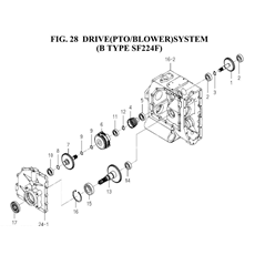 DRIVE(PTO/BLOWER)SYSTEM(B TYPE SF224F) spare parts