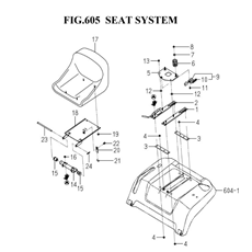 SEAT SYSTEM(1782-611-0100) spare parts