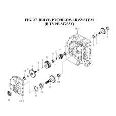 DRIVE(PTO/BLOWER)SYSTEM(B TYPE SF235F) spare parts