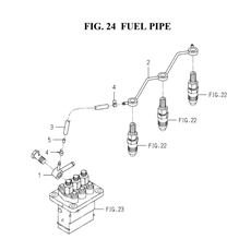 FUEL PIPE (6005-550F-0100) spare parts